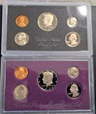 1983-S, U.S. Proof Set, 1990-S, U.S. Mint Proof Set, 10 Total Coins, 2 Sets, UNC picture