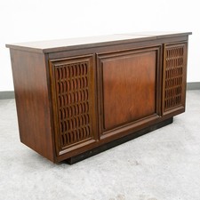 Mid Century Modern Stereo Console Record Player General Electric Radio Audio Mcm picture