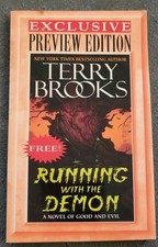Terry Brooks RUNNING WITH THE DEMON Paperback Book - Exclusive PREVIEW EDITION  picture