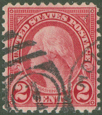 US Scott 595 Used, Fine-Very Fine, Perforated 11, SCV $375.00 picture