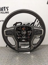 2020-2024 CHEVY SILVERADO 1500 STEERING WHEEL BLACK LEATHER HEATED 1170239 picture