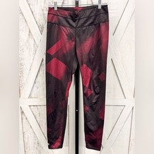 Athleta Black and Red Patterned Leggings picture