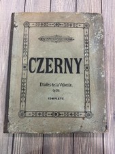 Vintage Czerny Études De La Vélocité Op. 299 Piano Exercises John Church Co. Com picture