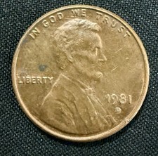 1981-D Lincoln Memorial Cent RPM 