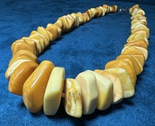 Vintage Butterscotch Amber Necklace 54.4 Grams picture