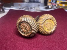 Pair of Antique 1890s Corbin Bronze Fanciful Beast Entry Door Knobs picture