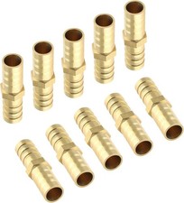 10Pcs Brass Hose Barb Fitting 3/8