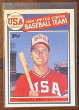 Mark McGwire Rookie 1985 Topps 1984 USA Baseball Team #401 picture