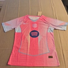 Nike FC Barcelona Lamine Yamal #19 Soccer Jersey Mens M Pink Blue Dri-FIT picture