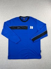 Vintage Duke University Blue Devils Warm Up Shirt Men XL Blue Nike Elite Dri Fit picture