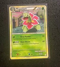 Pokémon Company Meganium Cosmos Holo 026/123 Deck Exclusives English 2010 130 HP picture