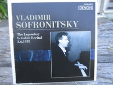Vladimir Sofronitsky, Legendary Scriabin Recital,Denon CD,With Japanese Titles picture