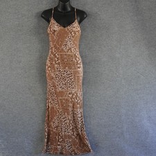 Audrey 3 1 Dress Womens S Small Brown Paisley Patchwork Floral Maxi Slip Y2K 90s picture