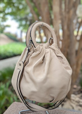 LOEWE Anagram Bounce Lambskin Leather 2-Way Shoulder Crossbody Bag BEIGE Silver picture