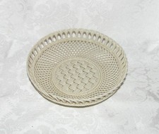 Antique Belleek 4 Strand Basket 2nd-3rd Period 1920's picture