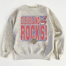 Vintage Cleveland Indians 1997 World Series Baseball MLB Sweatshirt  WA3978 picture