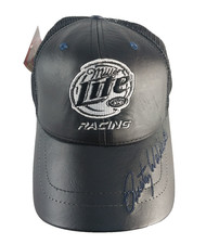 VTG Miller lite Racing Rusty Wallace #2 Leather Trucker Hat Chase snap back USA  picture