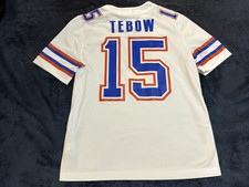 Jordan TIM TEBOW #15 Florida Gators Jersey Men Large L White Ring of Honor Patch picture