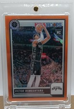 2023-24 Panini Premium Stock Victor Wembanyama /299 Orange Prizm RC GRADE picture