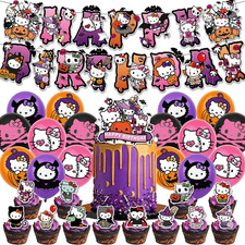 30Pcs Halloween Birthday Party Decorations Set -Happy Birthday Banner, Balloons, picture