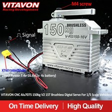 Vitavon CNC Alu7075 Brushless Digtal Servo 150kg 15T For 1/5 RC truck picture