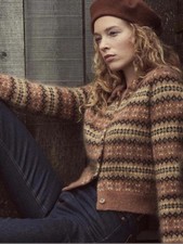 New Dôen Natia Cardigan Galway Fair Isle Size Small picture