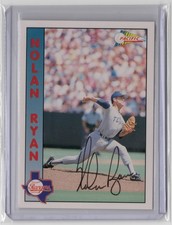 1992 Pacific Nolan Ryan Limited Edition Autograph /1000 Rangers Auto #1 picture
