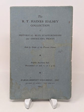 R T Haines Halsey Collection Auction Catalog 1943 Parke-Bernet Staffordshire picture