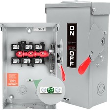 【Upgrade】 3P 60 Amp Disconnect,New Add Ground 3P60A, NO FUSE picture