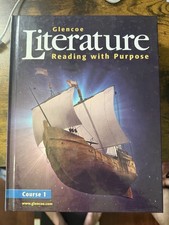 Glencoe Literature Reading with Purpose Course 1 Hardcover McGraw-Hill Textbook picture