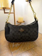 Coach Teri Shoulder Bag - Black Same Day Shipping 🚚💨 picture
