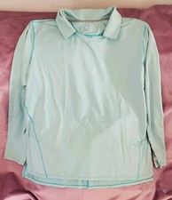 Coolibar Women's Mint UPF 50+ UV Protection Long Sleeve Pullover Top Sz XL  picture