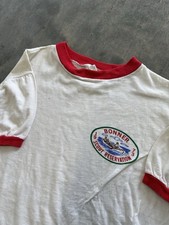 Vintage Rare 70s 1973 Bonner Scout Reservation Boy Scout Ringer Tee Size Large picture