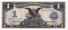 Large Size. Series 1899 Silver Certificate Serial # V 29702291 A picture