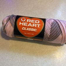 Red Heart Classic 947 Dusty Rose Variegated Yarn Vintage picture