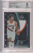 Scoot Henderson 2023-24 Panini Obsidian Eclipse Green Patch RC /25 #EM-SCO BGS 9 picture