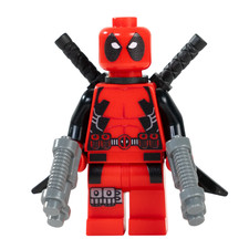 LEGO Deadpool Minifigure 2012 LEGO Marvel From Set 6866 (UV Printed) picture