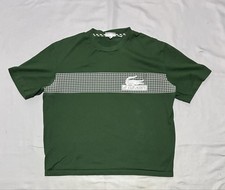 Lacoste Shirt Mens XL Green Le Club Tennis Graphic Tee Loose Fit Cotton TH5590 picture
