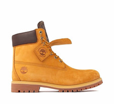 Timberland Men's Nubuck Lace-Up Ankle Work Boots Wheat/Brown Rubber Sole picture