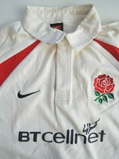 Vintage England men's rugby union shirt 99-01 home Nike large white LSHTA044 picture