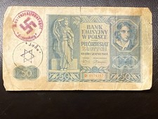 German ww2 HOLOCAUST  banknote  Jewish Concentration camp  Oranienburg picture