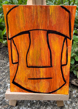 ACEO/ATC Original Acrylic 3.5x2.5 Mini Painting 