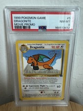 Dragonite 1999 Pokemon TCG Movie Promo Holo PSA 8 Card #5 WotC picture