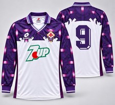 Fiorentina 1992/93 Away Batistuta Jersey Lot 9 Long Sleeve L XL Retro Vintage picture