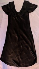 Vtg Kathryn Slip Dress Gown Sz Med Y2K Coquette Whimsigoth Fairy Flutter Sleeves picture