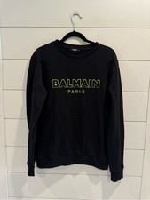 Balmain black neon logo sweatshirt picture