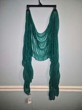 CATO FASHIONS LIGHTWEIGHT CRINKLE SCARF EMERALD GREEN picture