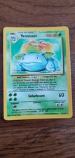 Venusaur Holo Base Set Unlimited 15/102 MP Ungraded RARE picture
