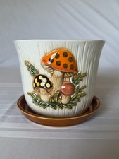 Vintage Sears Merry Mushroom 1976 Planter Flower Pot marked, Rare picture