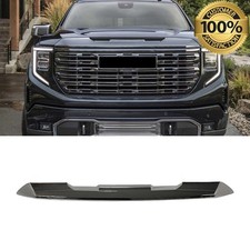 For 2022-2024 GMC Sierra 1500 Smoke Chrome Front Upper Top Grille Molding Trim picture